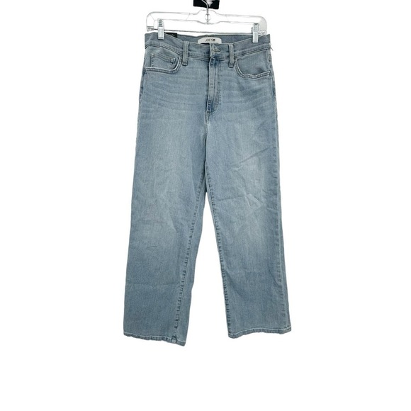 Joe's Jeans High Rise Wide Leg Denim Light Wash Crop Jeans Size 28 NWT - Picture 3 of 12